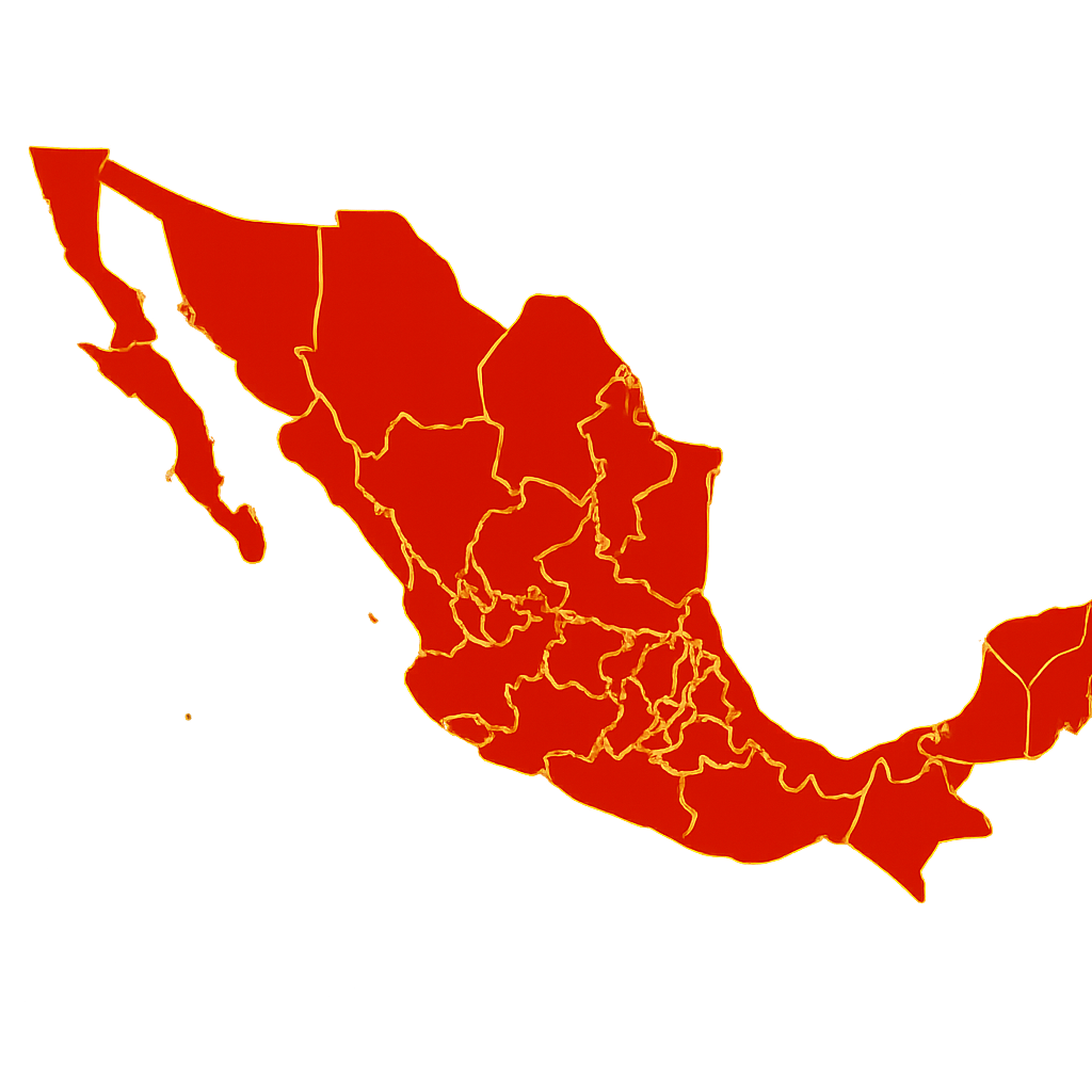 Mapa de la República Mexicana